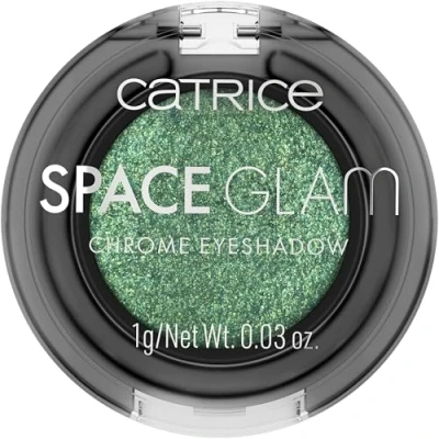Bild av Catrice Space Glam Chrome Eyeshadow, ögonskugga, nr 060, grön, långvarig, expressresultat, högpigmenterad, vegansk, utan mikroplastiska partiklar, nanopartiklar fri, parfym, 1 pack (1 g)