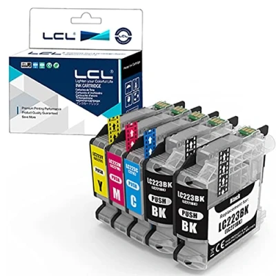 Bild av LCL Compatible LC223BK LC223C LC223M LC223Y LC223 LC221 (5pcs 2 Black Cyan Magenta Yellow) Ink Cartridge with Brother MFC J4420DW