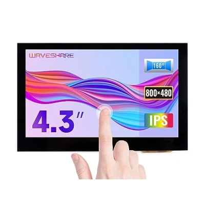 Bild av Waveshare 4.3inch HDMI LCD (B) 800x480 IPS Capacitive Touch Screen Monitor Display for Raspberry Pi BB Black Banana 4