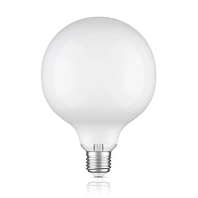 Bild av ledscom.de E27 LED lampa, G125, varmvit (2700 K), 4 W, 550lm, frostat glas extra matt, glödtråd, glödlampa, glas, LED, sockel, lågenergilampa, Classic