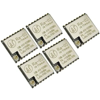 Bild av TECNOIOT 5 st Ra 02 SX1278 433 MHz trådlös seriell port UART gränssnitt LoRa spridning Ra02