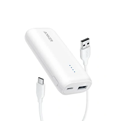 Bild av Anker Power Bank, Ultra Compact 5200mAh Portable Charger, PowerCore 5K Battery Pack, Compatible with iPhone 15/15 Plus/15 Pro Max/14/13 Series, Samsung, Google Pixel, LG (vit)