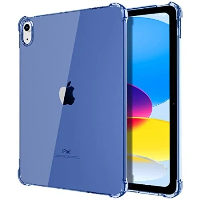 Bild av TiMOVO Fodral kompatibelt med iPad 10th Generation 10,9&quot; 2022, ultratunt och lätt genomskinligt TPU skyddsfodral förstärkta hörn mot repor för 10,9 tum, marinblått