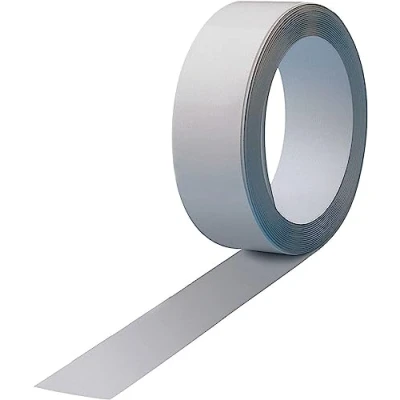 Bild av Maul Ferroband 100 cm x 3,5 cm, Lämpligt Som Tonieboxhylla, Tavellist, För Magneter Och Lätta Magnetiska Verktyg, Kan Skäras Till Längd, Självhäftande Magnetband Av Stålplåt, Vit