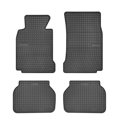 Bild av FROGUM 0668 Ensemble de tapis sol Caoutchouc avant et arrière 4 noir Sur mesure BMW: 5 Berline, Touring