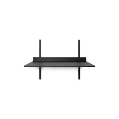 Bild av Ferm Living Sector Desk Skrivbord Black Ash/Black Brass W87 x H66,5 D45,1 cm