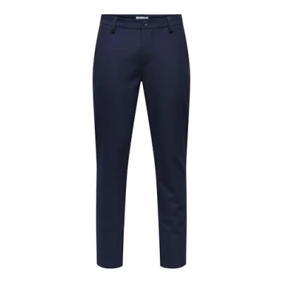 Bild av Only &amp; Sons Onsbrad LIFE SLIM Chinos, Storlek: 33x34, Navy blazer