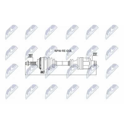 Bild av Drivaxel, Framaxel, renault clio ii, skåp/halvkombi kangoo, kangoo express, 8200236116, 8200622835, 8200626032