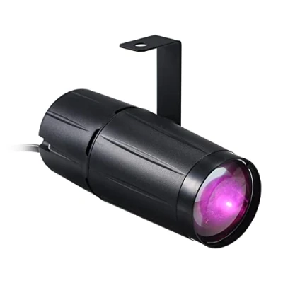 Bild av Lixada 3 W LED pinspot luce, unik discot ljusstråle, julfestbelysning heminredning bar klubb pub DJ show konsert/humörljus, 7 olika färger
