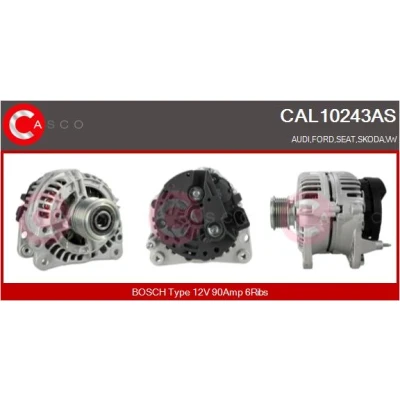 Bild av CASCO CAL10243AS Generator 12V 90A VOLKSWAGEN: Polo IV Hatchback, Golf 4, Multivan 5 (7HM, SKODA: Fabia 2, Octavia 1 Combi