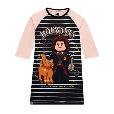 Bild av LEGO Harry Potter Flickor Hogwarts Hermione Nattlinnen Rosa 158