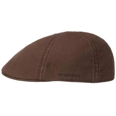 Bild av Stetson Texas Cotton Flat Cap med UV Skydd Damer/Herrar keps bomullskeps solkeps skärm Sommar Vinter M (56 57 cm) brun
