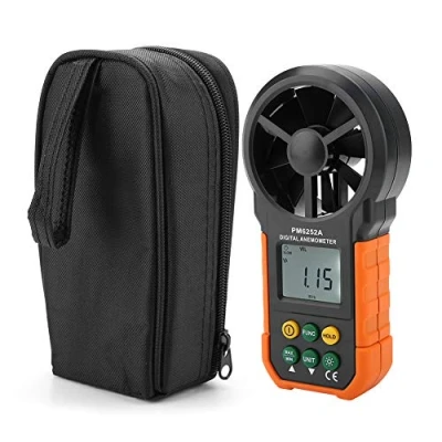 Bild av Pm6252A Bärbar Digital Vindhastighetsmätare, Anemometer Luftvolym Mätmätare Bakgrundsbelysning