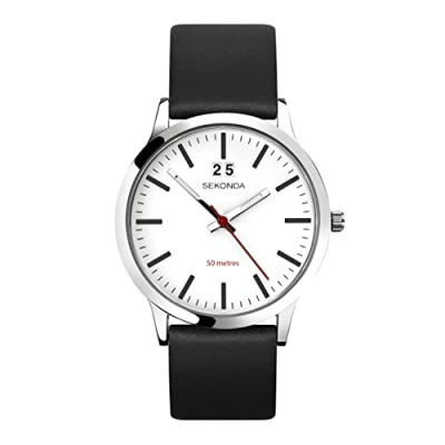 Bild av Sekonda Nordic 40 mm kvartsur för män med analog display, Svart, 1939 AMZUK