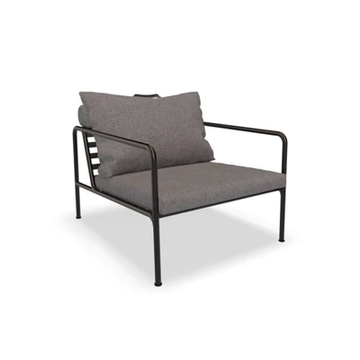 Bild av HOUE AVON Lounge Chair Trädgårdsstol Slate/Black H58 x W81 D99 SH39 cm