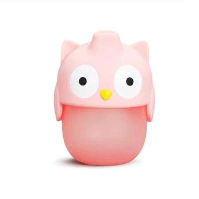 Bild av Munchkin Whoo Soft Touch 8 oz Spill Proof Sippy Cup. Silikon Transition Cup för småbarn, perfekt vävande kopp bebisar 9+ månader, BPA fri småbarn och babyflaska enkel grepp mild sippning