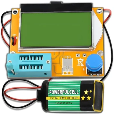 Bild av Retoo transistortestare, multifunktionell TFT, mätartransistor, grafisk display, kondensatortestare med enknappsmanövrering, kondensatormotstånd, transistor, testdiod, SCR induktans