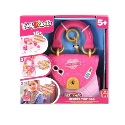 Bild av FUNLOCKETS Min hemliga miniväska anpassningsbar och kreativ att ta med överallt! Hitta nycklarna upptäck mysterier; mer än 15 överraskningar inuti! Leksaker för barn från 5 år