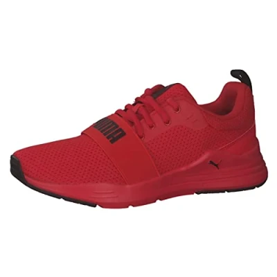 Bild av Puma Wired RUN JR Unisex Neutrala löparskor för barn, Storlek: 38.5, Triple red Konstmaterial/textil