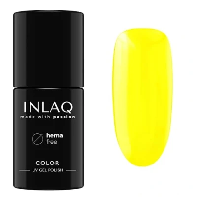 Bild av INLAQ® HEMA Free Gel Nagellack Gul 6 ml Långvarig UV LED Gellack Lätt att applicera Kollektion Neon Spectrum Luddfri