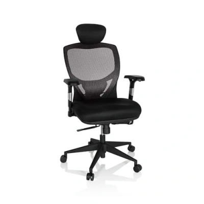Bild av hjh OFFICE 657130 Hög kontorsstol VENUS BASE Iögonfallande design med otroliga tekniska finesser, Många olika justeringsmöjligheter, Modernt mesh för maximal komfort.