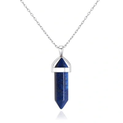 Bild av Philip Jones Lapis äkta ädelsten halsband, Lapis, lazuli