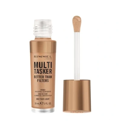 Bild av Rimmel Multi Tasker Better Than Filters, 3 i 1 hudprimer, ljusbooster och överstrykningspenna för en naturlig jämn glöd, infuserad med C vitaminer, vegan grymhetsfri, 001 rättvis