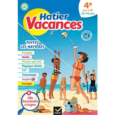 Bild av Hatier vacances Cahier de 2024 toutes les matières la 4e vers 3e: pour réviser son année dans
