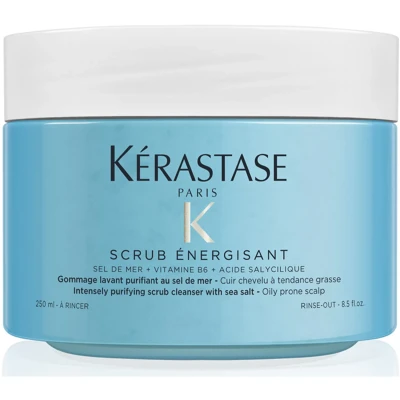 Bild av KÉRASTASE Fusioscrub Scrub Energisant Energizing DEEP Cleansing SEA SALT FOR OILY Scalp Hårvård, Storlek: 325 g,