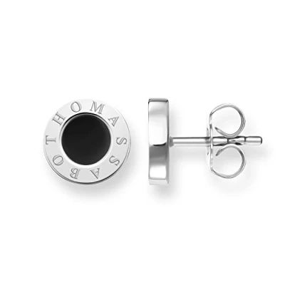 Bild av Thomas Sabo Boucles d&#039;oreilles à tige classique noir en argent sterling 925 H1859 024 11