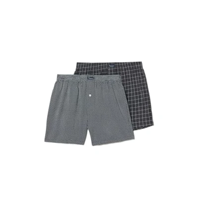 Bild av Abanderado Tryckta viktiga stickade boxershorts för män x 2, Mix grå, 10