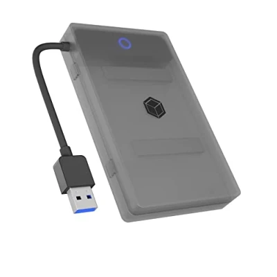 Bild av ICY BOX SATA till USB adapter för 2,5 tums hårddiskar / SSD, hårddiskadapter, 3,2, A, skyddslåda, verktygslös, externt hölje, IB AC603b U3