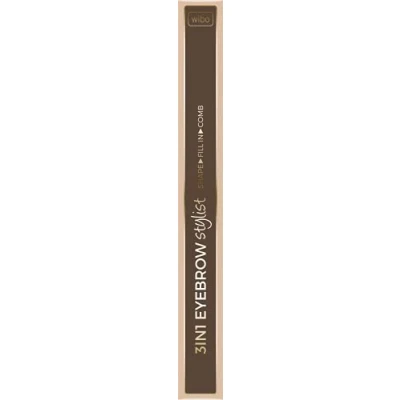 Bild av WIBO_3in1 eyebrow Stylist pencil with comb 1 Soft Brown