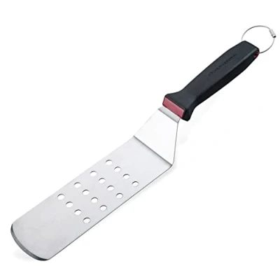 Bild av stekspade presist perforerad rostfritt stålspatel för vändning och servering bra grilltillbehör grillspatel perfekt som eller grillsvarvare