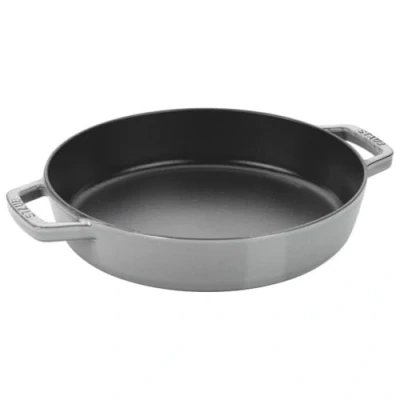 Bild av Staub Bratpfanne mit zwei Griffen, Induktionsgeeignet, Gusseisen, Graphitgrau, 20 cm, 27 x 5 1 Einheiten