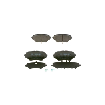 Bild av BOSCH 0 986 494 322 Jeu de plaquettes frein Low Metallic avec indicateur d&#039;usure tôle anti bruit, instructions montage MAZDA: MX 5 3