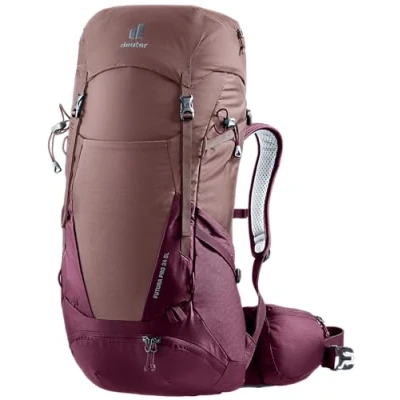 Bild av deuter Futura Pro 34 SL vandringsryggsäck för kvinnor, Ashrose cassis, L, Minimalistisk