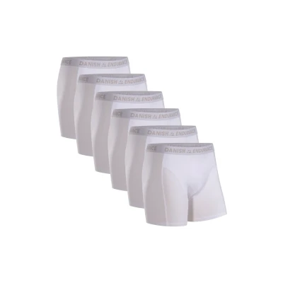 Bild av Danish Endurance 6 PACK Classic Boxershorts, Storlek: Medium, White