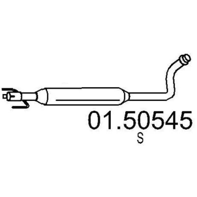 Bild av MTS 01.50545 Silencieux Intermédiaire 1300 TOYOTA: Yaris I 3/5 portes