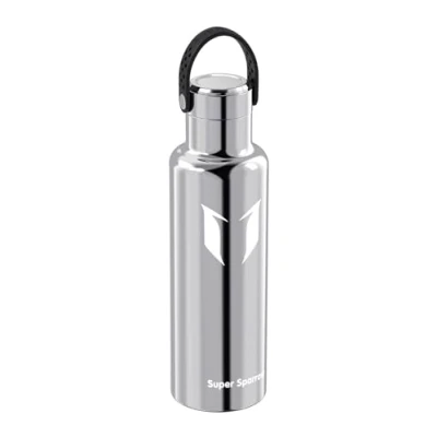 Bild av Super Sparrow ultralätt vattenflaska i rostfritt stål 18/10 500 ml isolerad metallvattenflaska standardmunflexlock BPA fri flaska för gym, resor, sport, vandring, pendling
