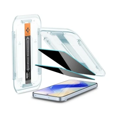 Bild av Spigen Glas.tR EZ Fit Skärmskydd kompatibel med Google Pixel 9 Pro XL, 2 Stycken, Sjabloon voor Installatiem, Anti Spy, Reptålig, Case friendly, 9H härdat glas