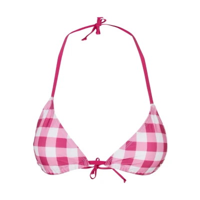 Bild av Urban Classics Bikiniöverdel, Storlek: Large, Brightvioletvichy