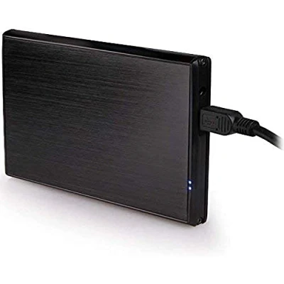Bild av Natec Genesis Rhino USB 2.0 HDD Enclosure 2,5 tum svart HDD/SSD ENCLOSURES (2,5, eSATA, enclosure, svart, kraft, aluminium)