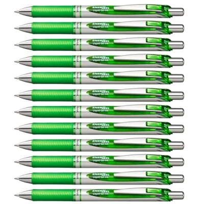 Bild av Pentel BL77 KX gelrollerball EnerGel med tryckmekanism, 0,7 mm, 1 styck, torkar blixtsnabbt, fläckas inte