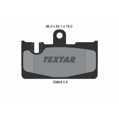 Bild av TEXTAR 2380401 Jeu de plaquettes frein préparé pour indicateur d&#039;usure LEXUS: LS III
