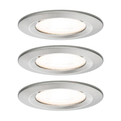 Bild av Paulmann 3 pack spot Nova rund, IP44, dimbar, järn