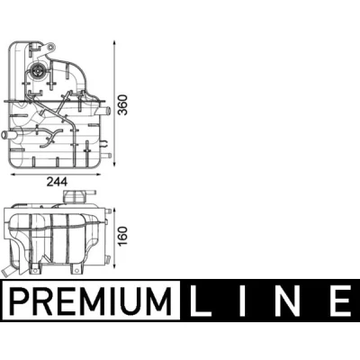 Bild av Expansionskärl, kylvätska MAHLE CRT 225 000P