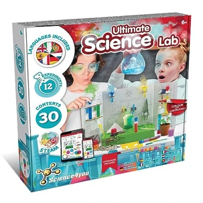 Bild av Science4you Utbildningssatser för vetenskap och kemispel, anpassa ditt laboratorium, vetenskapliga experiment barn, present till pojkar flickor 6 år
