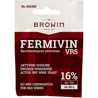 Bild av Fermvin Vinjäst 7 g VR5 torr ren jäst naturlig fruktvinjäst alkoholjäst