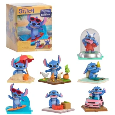 Bild av Just Play Disneys Stitch Movie Time 7,6 cm (7,6 tum) stora samlarfigurer, överraskningspaket, leksaker för barn från 3 år